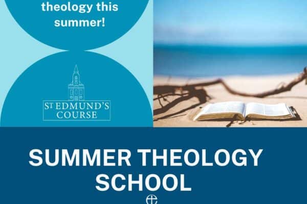 Flyer for the summer course, with image of a beach